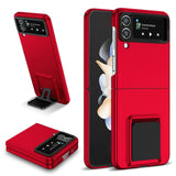 Husa de protectie Flippy, pliere Tridimensionala, multifunctionala, PC, pentru  Samsung Galaxy Z Flip 3 , Rosu - vivimall.ro