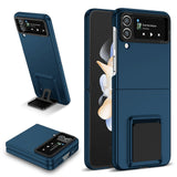 Husa de Protectie, Vivimall, pentru Samsung Galaxy Z Flip 5, din PC, cu Pliere Tridimensionala, Multifunctionala, Albastra - vivimall.ro