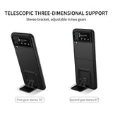 Husa de Protectie, Vivimall, pentru Samsung Galaxy Z Flip 5, din PC, cu Pliere Tridimensionala, Multifunctionala, Neagra - vivimall.ro