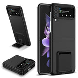 Husa de Protectie, Vivimall, pentru Samsung Galaxy Z Flip 5, din PC, cu Pliere Tridimensionala, Multifunctionala, Neagra - vivimall.ro