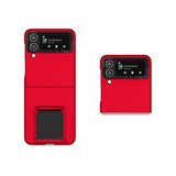 Protecție fullbody Samsung Galaxy Z Flip 5, husă roșie cu decupaje precise pentru butoane