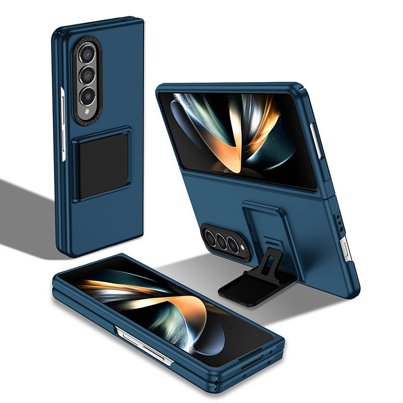 Husa de protectie Flippy, Pliere Tridimensionala, Multifunctionala, PC, pentru Samsung Galaxy Z Fold 4 5G, Albastru - vivimall.ro