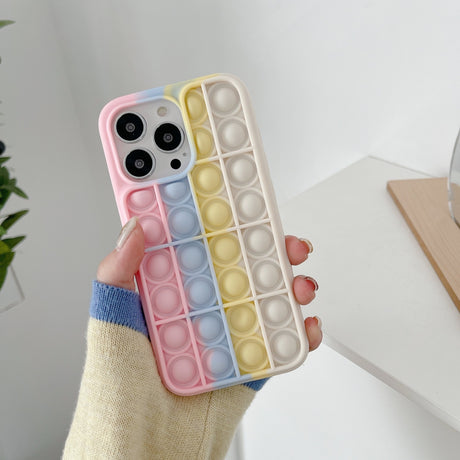 Husa de protectie Flippy Pop It compatibila cu Apple iPhone 13 Pro,Model 5,Multicolor - vivimall.ro