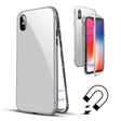Husa de protectie Magnetic 360 pentru Apple iPhone X, Argintiu - vivimall.ro