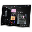 Husa de Protectie Margini Ecran Frontal Tesla, Flipp, Compatibil cu Tesla Model 3/Y, din TPE, Alb - vivimall.ro