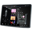 Husa de Protectie Margini Ecran Frontal Tesla, Flipp, Compatibil cu Tesla Model 3/Y, din TPE, Gri - vivimall.ro