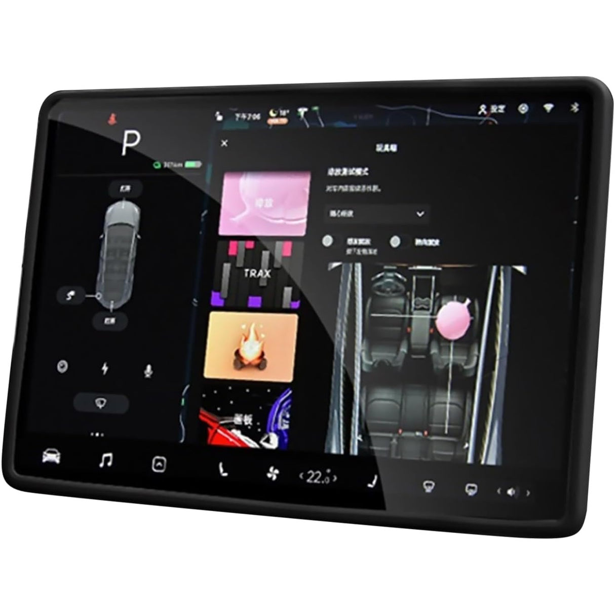 Husa de Protectie Margini Ecran Frontal Tesla, Flipp, Compatibil cu Tesla Model 3/Y, din TPE, Negru - vivimall.ro