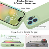 Husă TPU mat verde iPhone 16 Pro montată pe telefon, vedere laterală slim