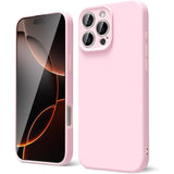 Husa de Protectie Matte TPU, Flippy, pentru Apple iPhone 16 Pro, Protectie Camera, Antisoc, Antizgariere, Antialunecare, Acoperire Completa, Roz - vivimall.ro