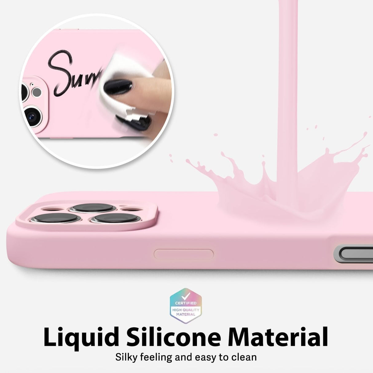 Husa de Protectie Matte TPU, Vivimall, pentru Honor 90 Lite, Protectie Camera, Antisoc, Antizgariere, Antialunecare, Acoperire Completa, Roz - vivimall.ro
