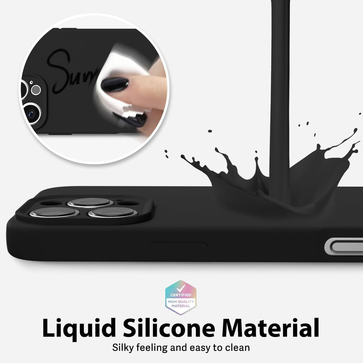 Husa de Protectie Matte TPU, Vivimall, pentru Honor 90 Lite, Protectie Camera, Antisoc, Antizgariere, Antialunecare, Acoperire Completa, Negru - vivimall.ro