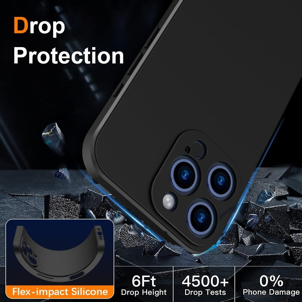Husă neagră Realme C53 matte TPU, vedere spate, suprafață mată anti-amprentă
