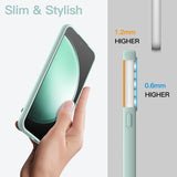 Husa de Protectie Matte TPU, Vivimall, pentru Samsung Galaxy S23 FE 5G, Protectie Camera, Antisoc, Antizgariere, Antialunecare, Acoperire Completa, Verde - vivimall.ro