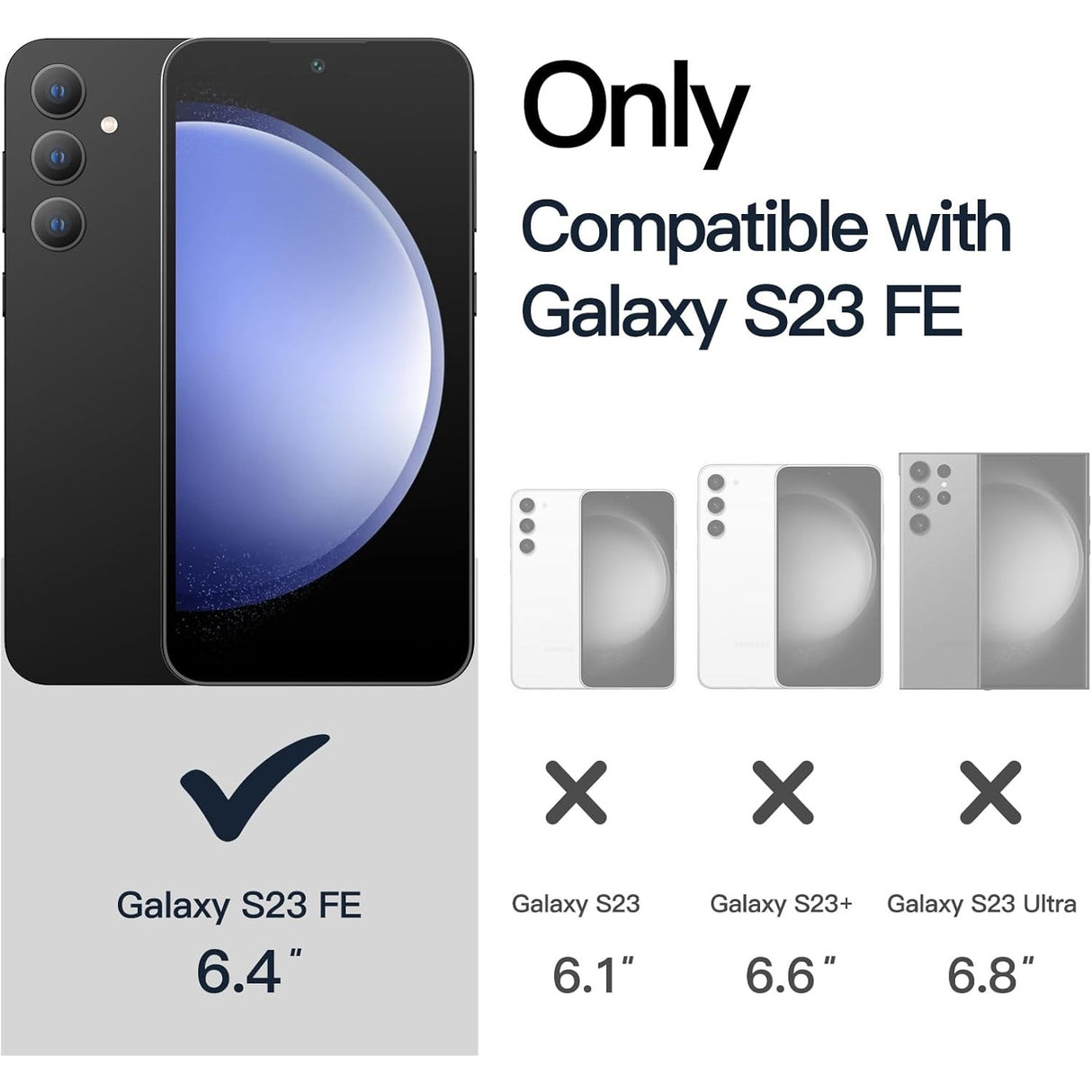 Husă de protecție antisoc Samsung Galaxy S23 FE 5G, TPU mat albastru, acoperire completă