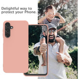 Husă TPU mat roz pentru Galaxy S23 FE 5G, decupaje precise pentru butoane și porturi