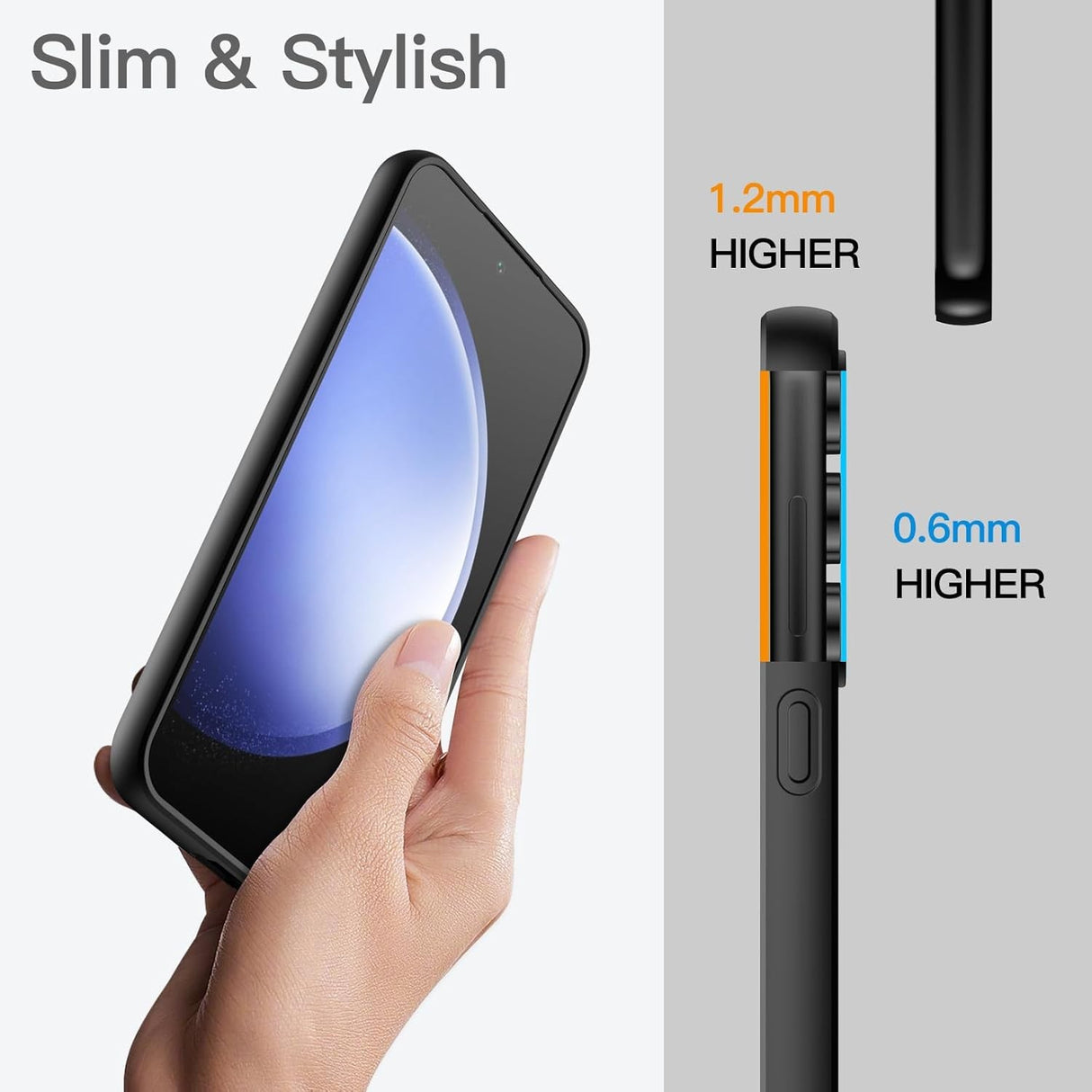 Decupaje precise husă Matte TPU Samsung Galaxy S24 FE, acces butoane și port USB-C