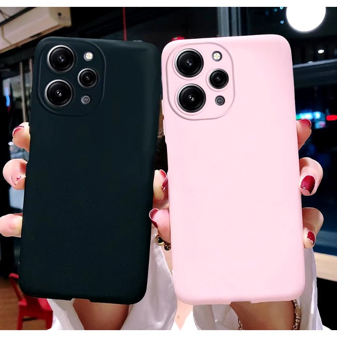 Husa de Protectie Matte TPU, Vivimall, pentru Xiaomi Redmi 12 Pro, Protectie Camera, Antisoc, Antizgariere, Antialunecare, Acoperire Completa, Roz - vivimall.ro