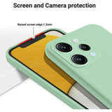 Husă protecție Xiaomi Redmi 12 verde, suprafață mată anti-amprentă, vedere spate