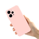 Husă roz mat Xiaomi Redmi 12, unghi colț, protecție antisoc vizibilă