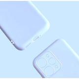 Husă Xiaomi Redmi 12 TPU albastru, vedere laterală, design subțire antisoc antialunecare