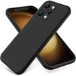 Husă Matte TPU neagră pentru Xiaomi Redmi 12, vedere frontală, design subțire anti-amprentă