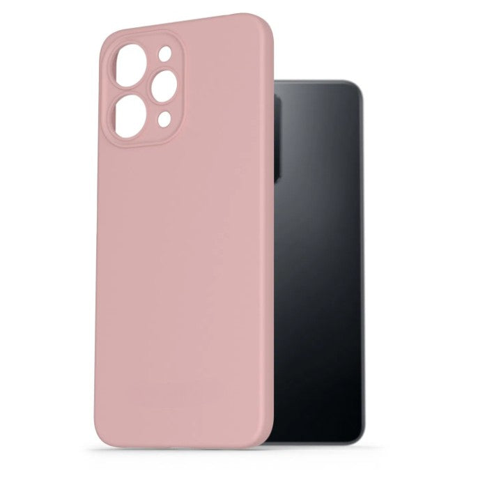 Husă Matte TPU Roz pentru Xiaomi Redmi 12, vedere frontală, protecție completă spate