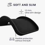 Husă Matte TPU Xiaomi Redmi Note 12 5G montată pe telefon, vedere laterală stânga