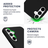 Husă TPU mată neagră Xiaomi Redmi Note 12 5G, detaliu colț antisoc și flexibilitate material