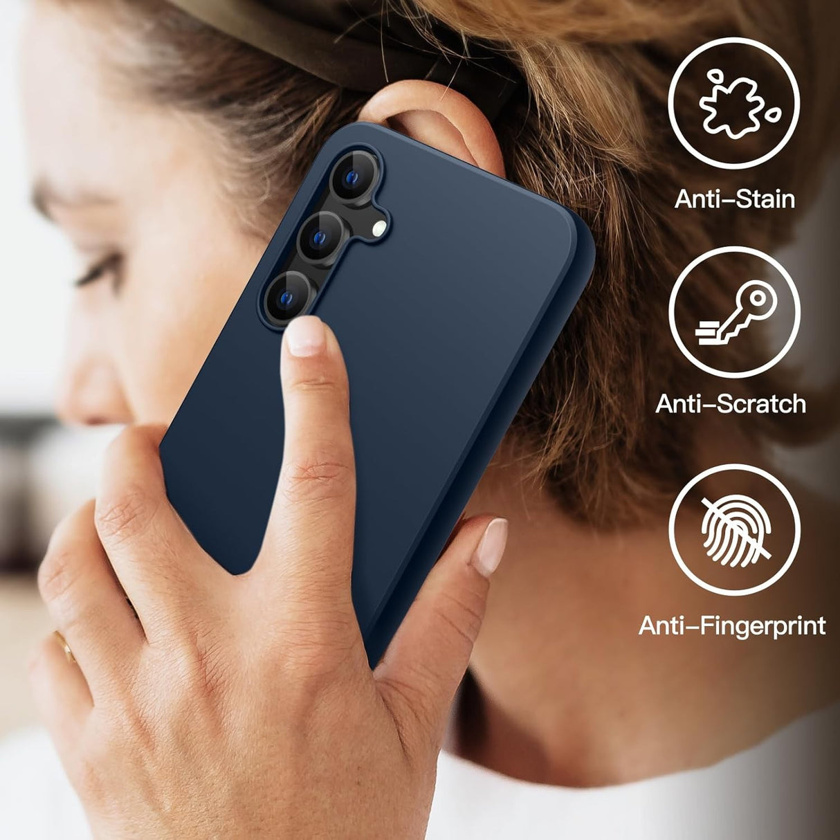 Husă TPU mată albastră Xiaomi Redmi Note 12 5G, detaliu buză ridicată protecție cameră foto