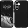 Husă Matte TPU neagră pentru Xiaomi Redmi Note 12 5G, vedere frontală, design slim antisoc