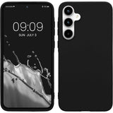 Husă Matte TPU neagră pentru Xiaomi Redmi Note 12 5G, vedere frontală, design slim antisoc