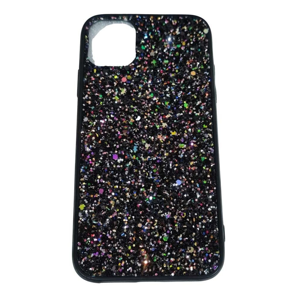 Husa de protectie pentru Apple iPhone 11 Sparkling Glitter TPU Negru - vivimall.ro