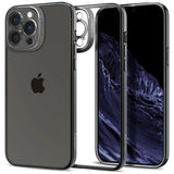 Husa de protectie pentru Apple iPhone 14 Plus, Flippy, Bracket series cu suport si protectie pentru camera, Transparent - vivimall.ro