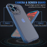 Husa de protectie pentru Apple iPhone 14 Pro Max, Flippy, Bracket series cu suport si protectie pentru camera, Albastru - vivimall.ro