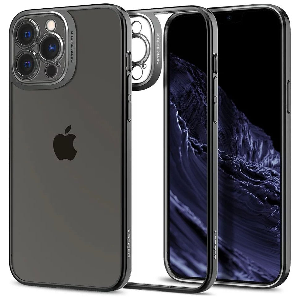 Husa de protectie pentru Apple iPhone 14 Pro Max, Flippy, Bracket series cu suport si protectie pentru camera, Negru - vivimall.ro