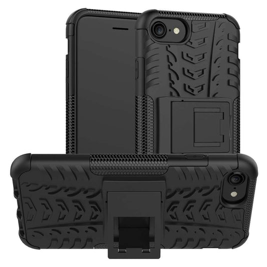 Husa de protectie Vivimall pentru Apple iPhone 7/8 Defender Model 3 cu Suport, Negru - vivimall.ro