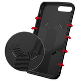 Husa de protectie pentru Apple iPhone 7/8 Ipaky Ring Negru - vivimall.ro