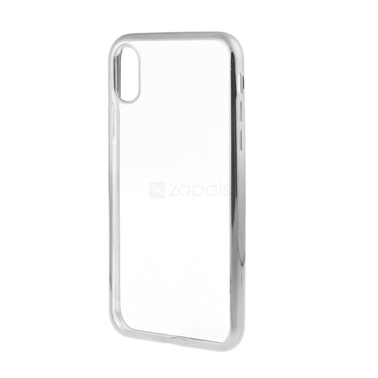 Husa de protectie pentru Apple iPhone X Tpu Electroplated Antisoc Argintiu - vivimall.ro