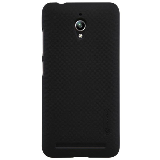Husa de protectie pentru Asus Zenfone Go Nillkin Frosted Shield Negru + Folie de protectie - vivimall.ro