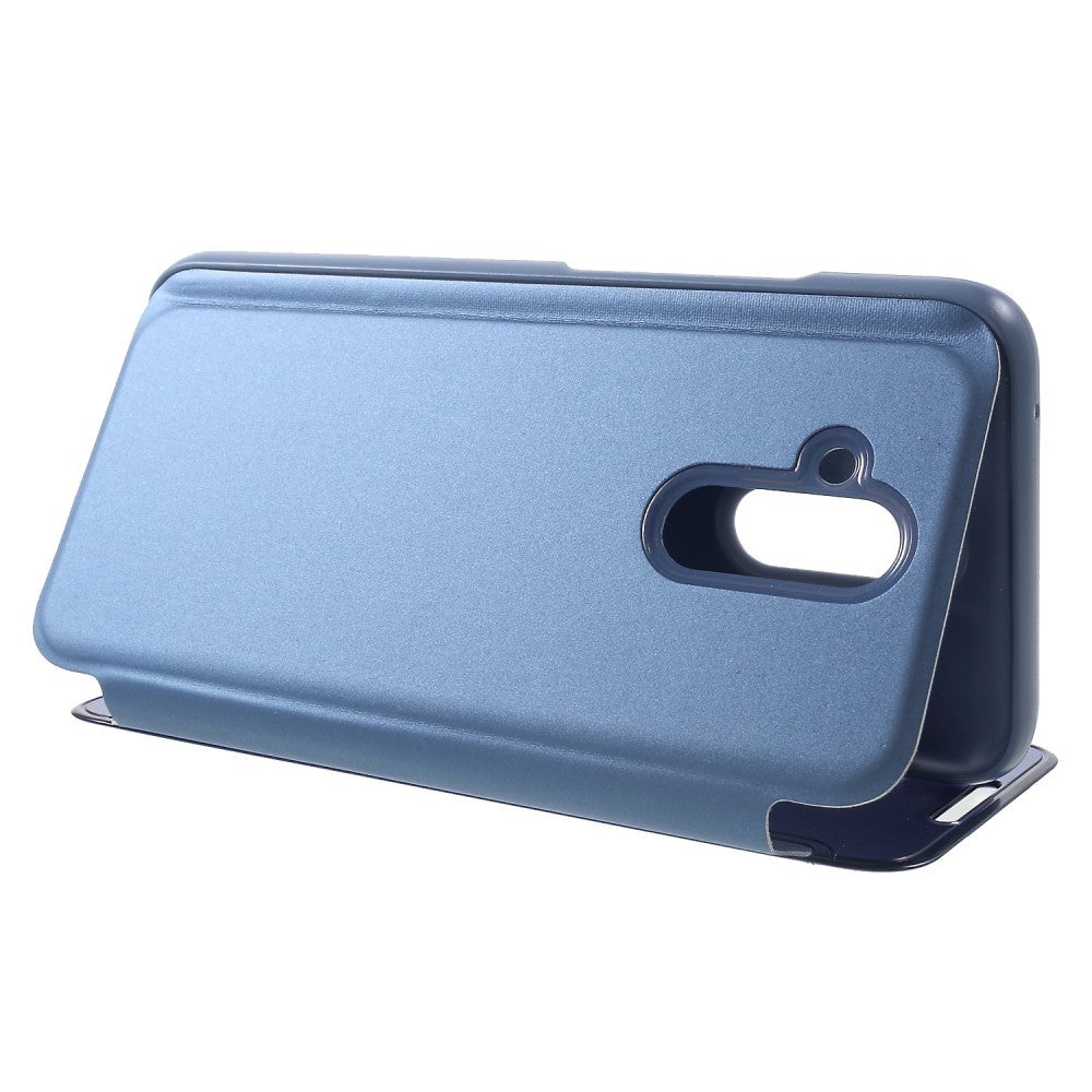 Husa de protectie pentru Huawei Mate 20 Lite Flip Cover Oglinda Albastru - vivimall.ro