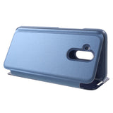 Husa de protectie pentru Huawei Mate 20 Lite Flip Cover Oglinda Albastru - vivimall.ro