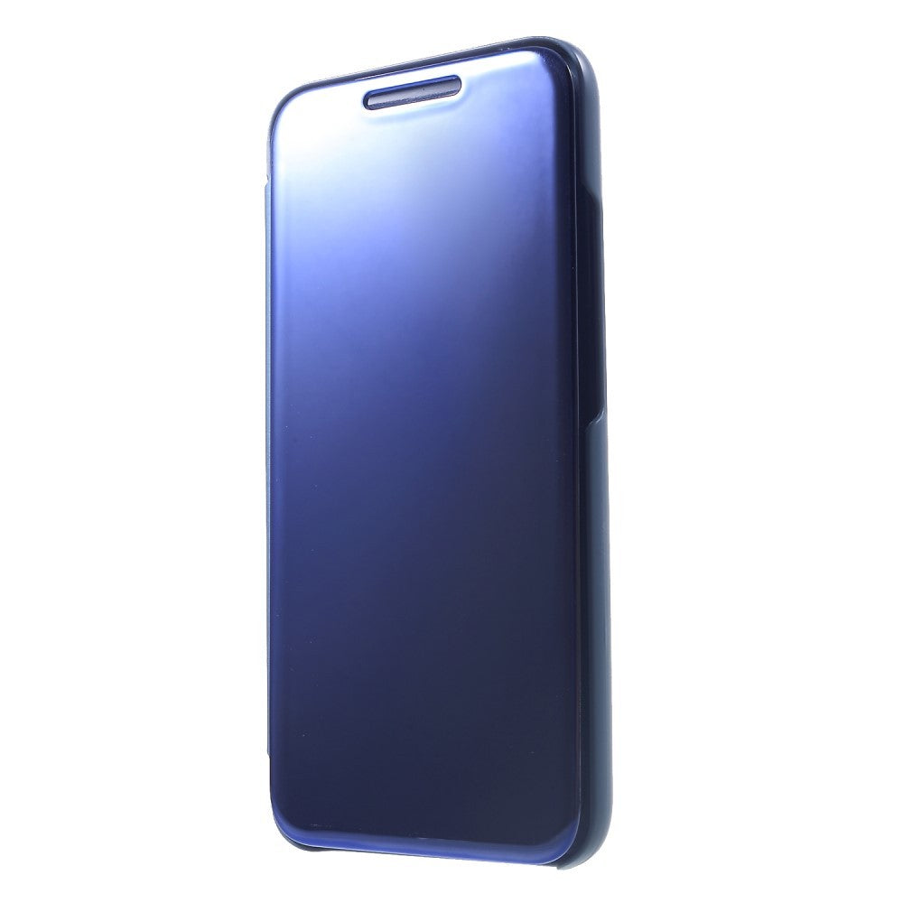 Husa de protectie pentru Huawei Mate 20 Lite Flip Cover Oglinda Albastru - vivimall.ro