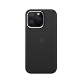 Husa de protectie pentru iPhone 14 Pro, cu suport metalic pentru camera, Bracket Series, Flippy, Protectie Antisoc, PC mat, silicon moale pe margini, Negru - vivimall.ro