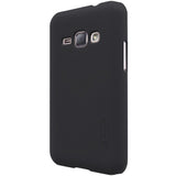 Husa de protectie pentru Samsung Galaxy J1 2015 Nillkin Frosted Shield Negru + Folie de protectie - vivimall.ro