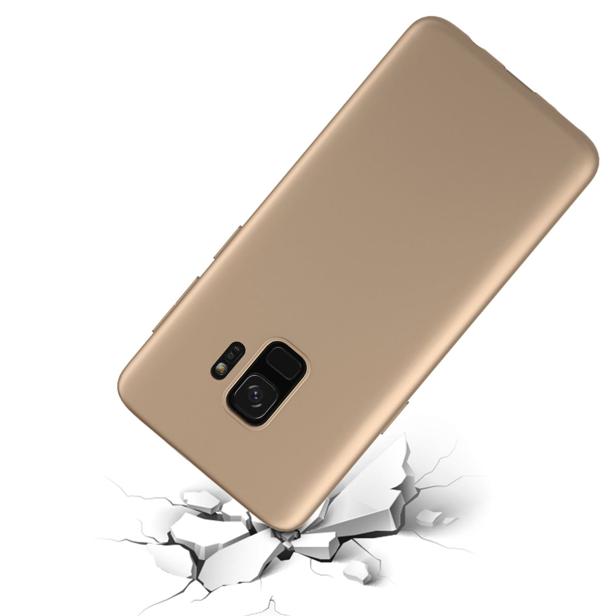 Husa de protectie pentru Samsung Galaxy S9 Luxury Case Auriu - vivimall.ro