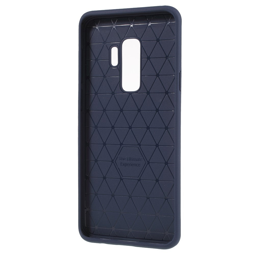 Husa de protectie pentru Samsung Galaxy S9 Plus Ipaky Elegant Grid Design TPU Hybrid Albastru - vivimall.ro