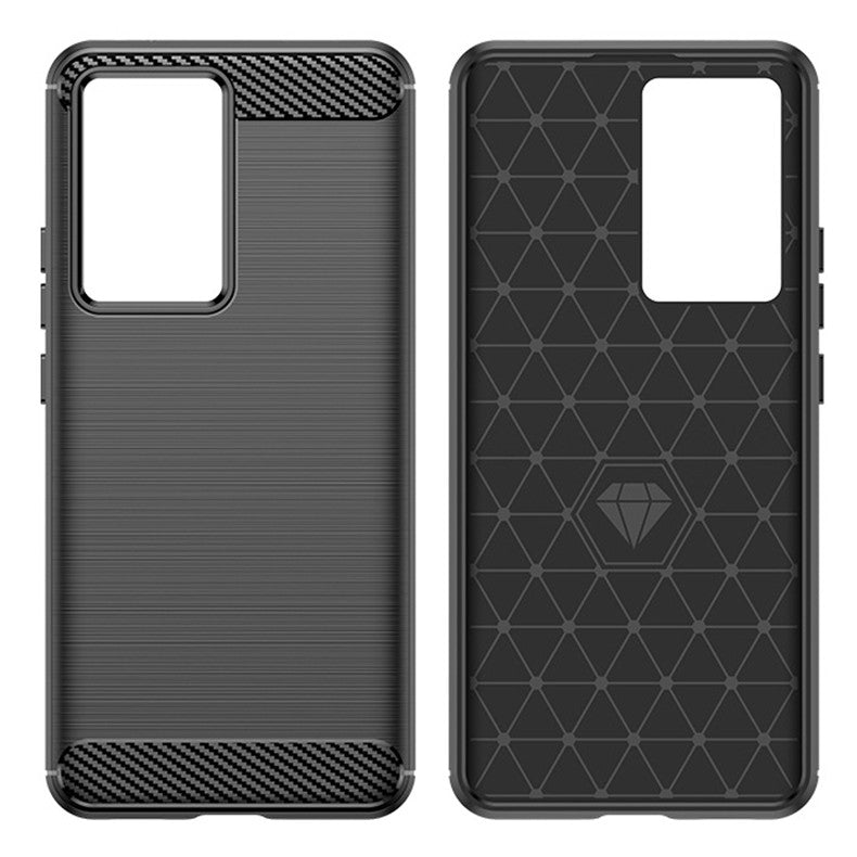 Husa de Protectie pentru Xiaomi Redmi 12, Vivimall, Protectie 360, din TPU cu element de Carbon, Anti Alunecare, 1.8 mm, Negru - vivimall.ro
