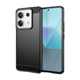 Husa de Protectie pentru Xiaomi Redmi Note 13 Pro, Vivimall, Protectie 360, din TPU cu element de Carbon, Anti Alunecare, 1.8 mm, Negru - vivimall.ro