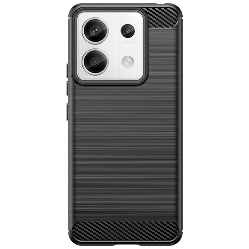 Husa de Protectie pentru Xiaomi Redmi Note 13 Pro Plus, Vivimall, Protectie 360, din TPU cu element de Carbon, Anti Alunecare, 1.8 mm, Negru - vivimall.ro