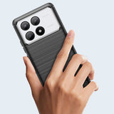 Husa de Protectie pentru Xiaomi Redmi Note 13C 5G, Vivimall, Protectie 360, din TPU cu element de Carbon, Anti Alunecare, 1.8 mm, Negru - vivimall.ro